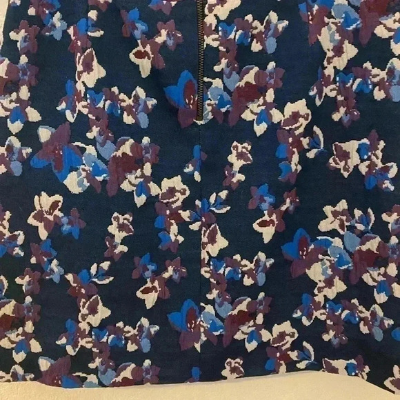 Anthropologie Maeve Cardana Purple Blue Floral Mini Skirt Size 0 - Picture 5 of 9